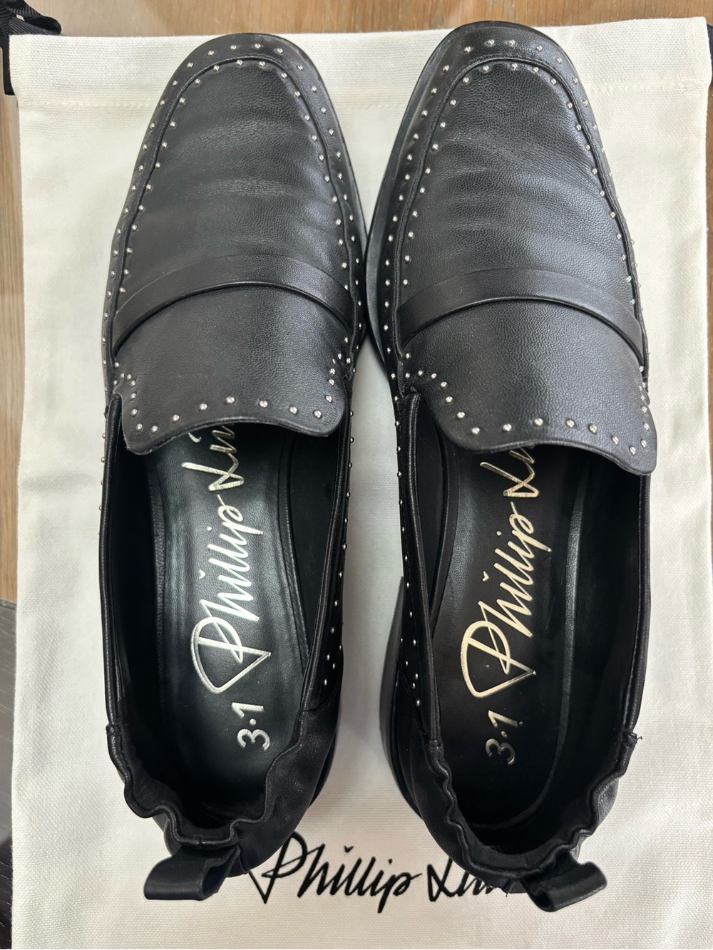 Philipp Lim  Black Leather Loafers.   Purchased for $495.